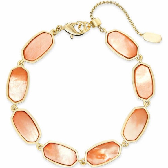 NWT Kendra Scott bracelet Millie Peach Pearl - Picture 5 of 5